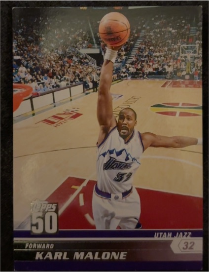 2007-08 Topps 50th Anniversary #32 Karl Malone — front