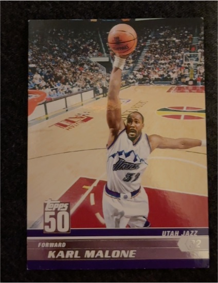 2007-08 Topps 50th Anniversary #35 Karl Malone — front