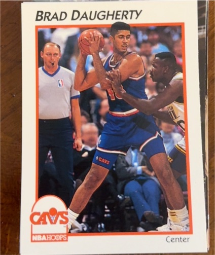 1991-92 NBA Hoops McDonald's #8 Brad Daugherty Cleveland Cavaliers — front