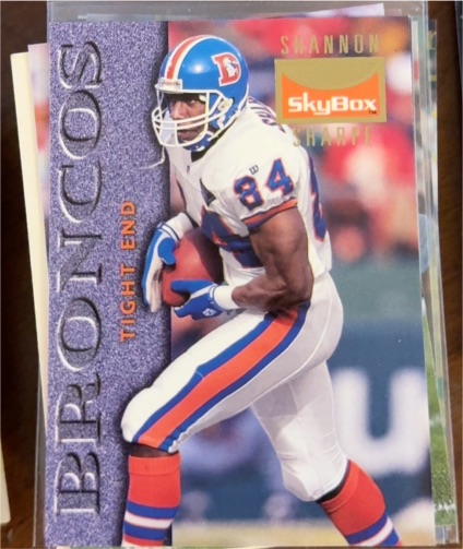 1995 SkyBox Premium #39 Shannon Sharpe Denver Broncos — front