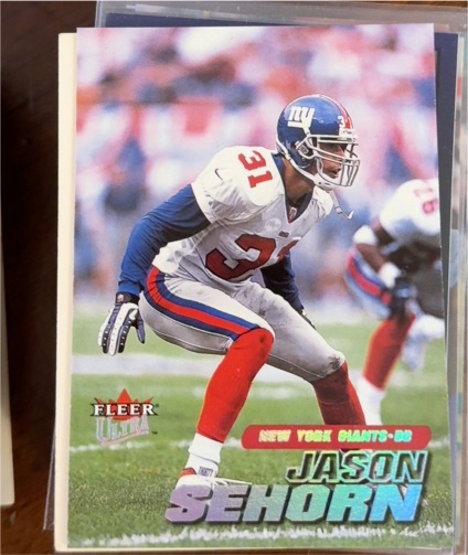 2001 Fleer Ultra #250 Jason Sehorn — front