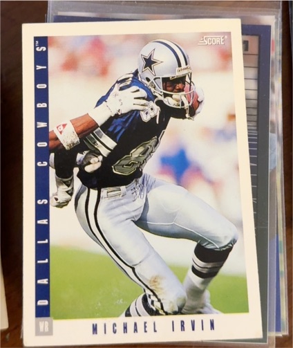 1993 Score #10 Michael Irvin Dallas Cowboys — front