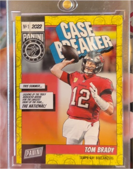 2022 Panini National Convention Case Breaker #CB1 Tom Brady — front