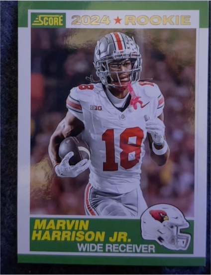 2024 Score 35th Anniversary Rookie #4 Marvin Harrison Jr. — front