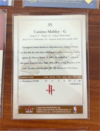 2003-04 Fleer #35 Cuttino Mobley — front