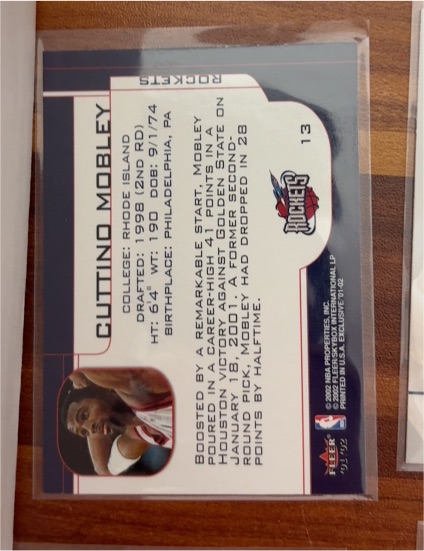 2001-02 Fleer Authentix #100 Cuttino Mobley — front