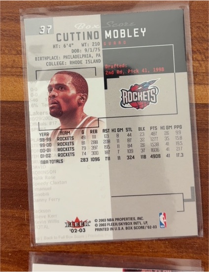 2002-03 Fleer Skybox Box Score #37 Cuttino Mobley — front