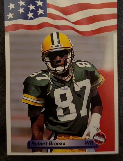 1992 All World #58 Robert Brooks Rookie Green Bay Packers — front