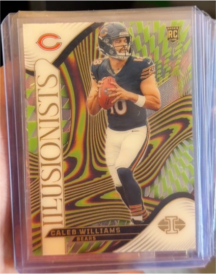 2024 Panini Illusions #1 Caleb Williams Illusionists Chicago Bears Rookie Card — front