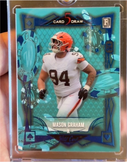 2025 Wild Card 5 Card Draw Mason Graham — front