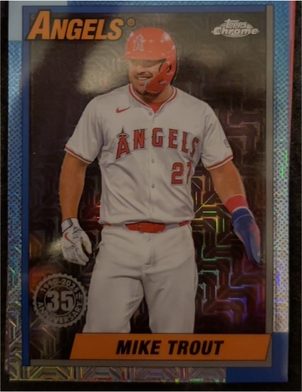2025 Topps Chrome #T90C-54 Mike Trout — front