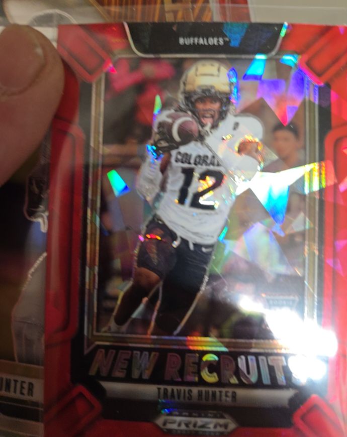 2025 Panini Prizm Draft Picks New Recruits #5 Travis Hunter — front