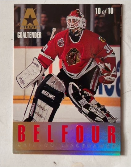 1993-94 Leaf Gold Leaf All-Stars #10 Ed Belfour — front