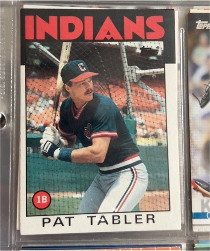1986 Topps #674 Pat Tabler Cleveland Indians — front