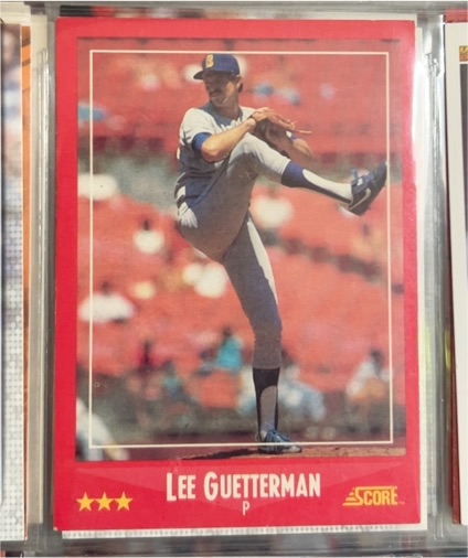 1988 Score #323 Lee Guetterman — front