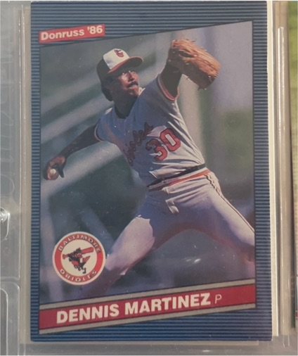 1986 Donruss #454 Dennis Martinez — front