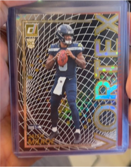 2025 Donruss #12 Jalen Milroe Vortex — front