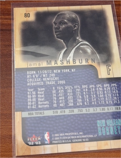 2002-03 Fleer #80 Jamal Mashburn — front