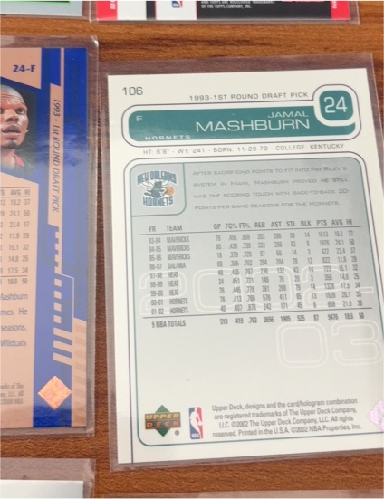 1993 Upper Deck #106 Jamal Mashburn — front
