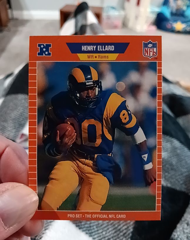 1989 Pro Set #198 Henry Ellard Los Angeles Rams — front