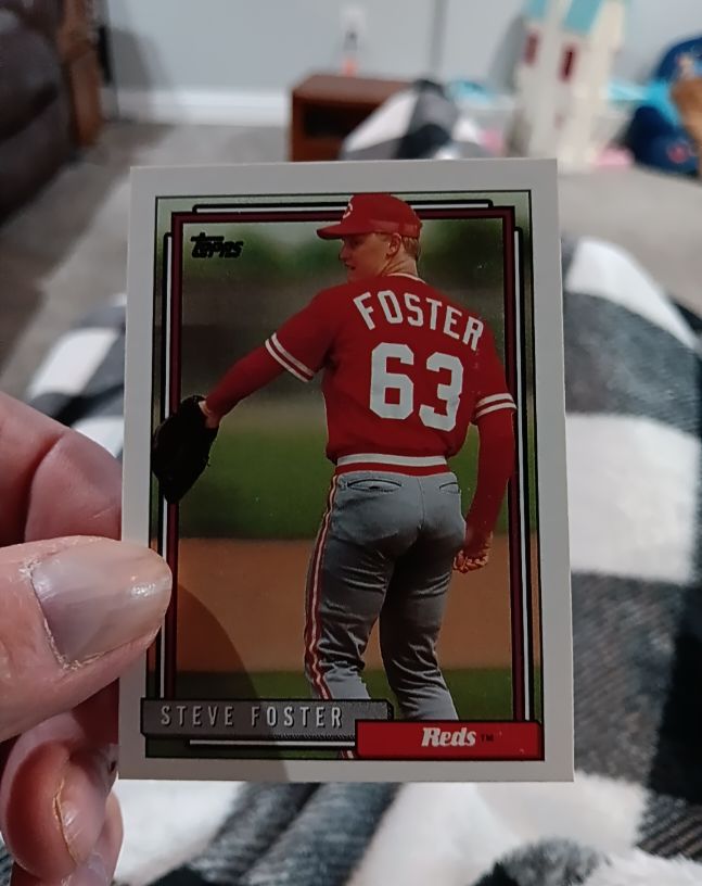 1992 Topps #528 Steve Foster — front