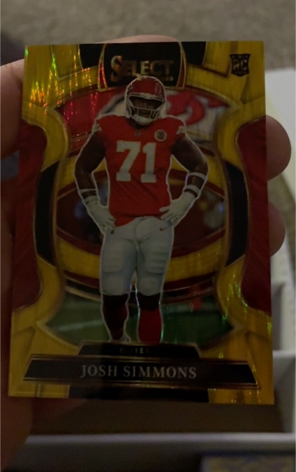 2025 Panini Select #8 Josh Simmons — front