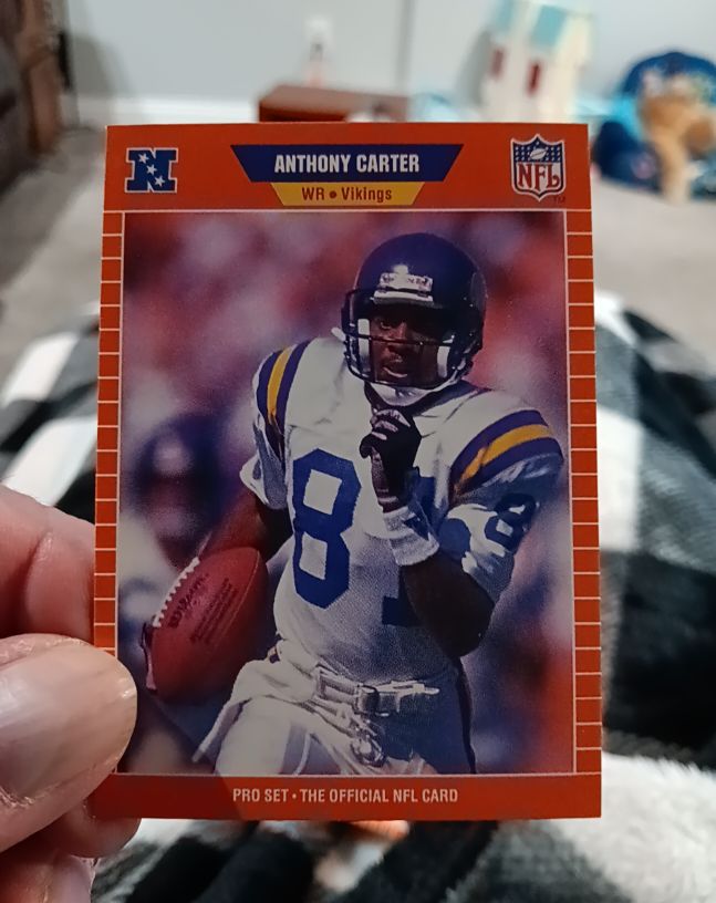 1989 Pro Set #228 Anthony Carter Minnesota Vikings — front
