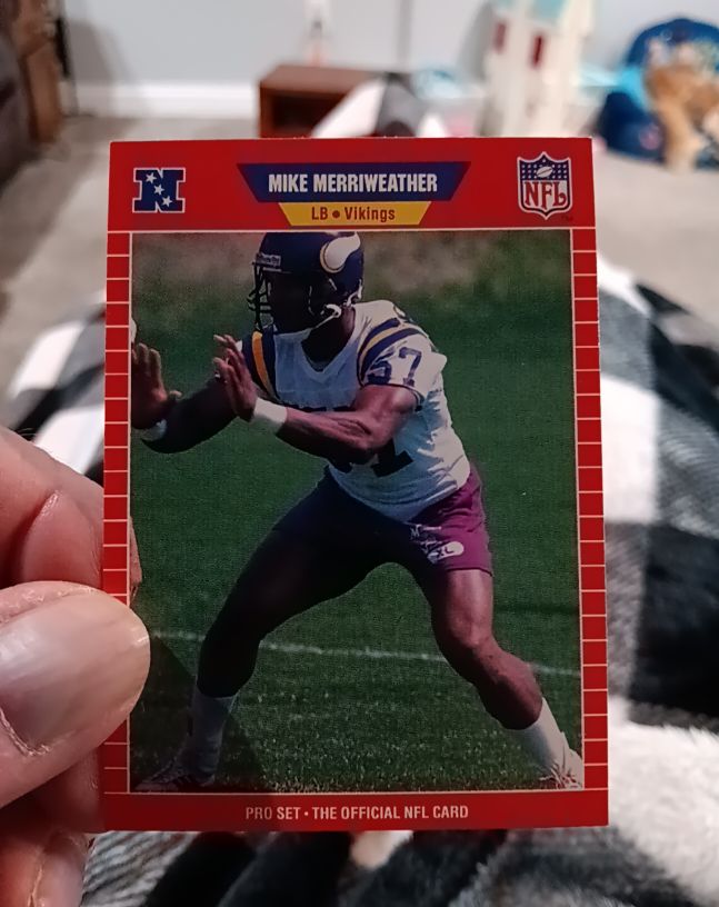 1989 Pro Set #467 Mike Merriweather Minnesota Vikings — front