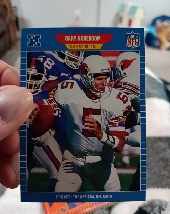 1989 Pro Set #555 Gary Hogeboom — front