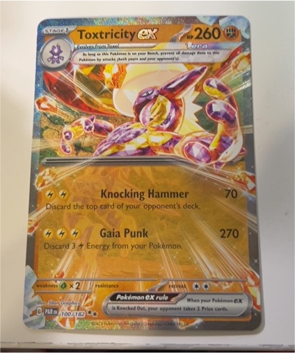 2023 Pokémon SV04: Paradox Rift #100 Toxtricity ex — front