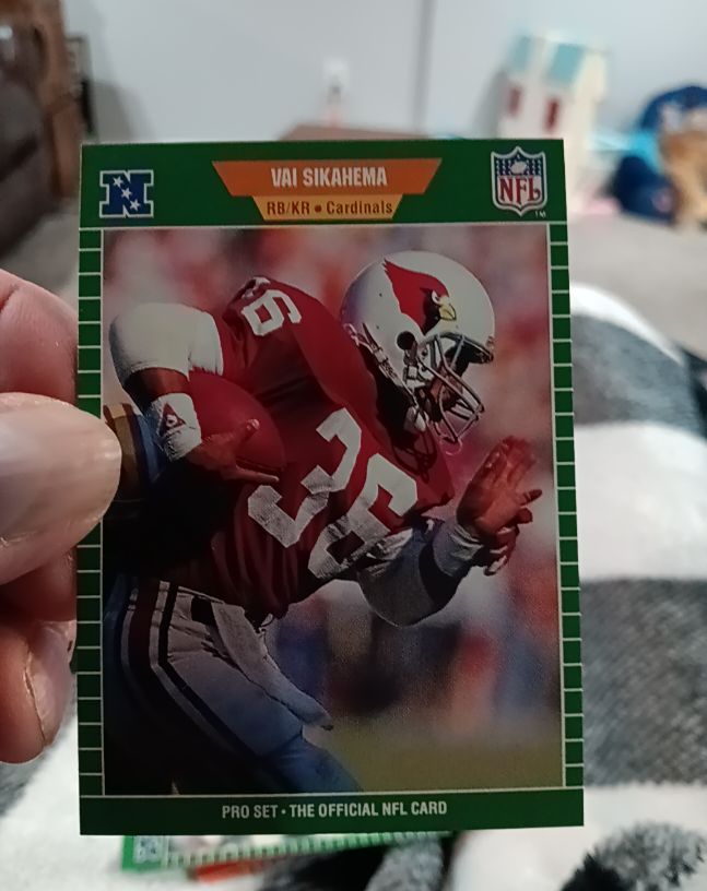 1989 Pro Set #338 Vai Sikahema — front