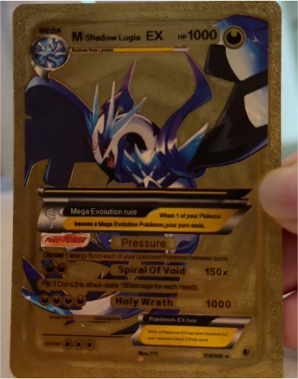 Mega M Shadow Lugia EX #159 — front