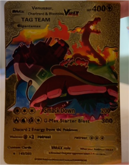 2020 Pokémon Venusaur, Charizard & Blastoise VMAX #143 — front