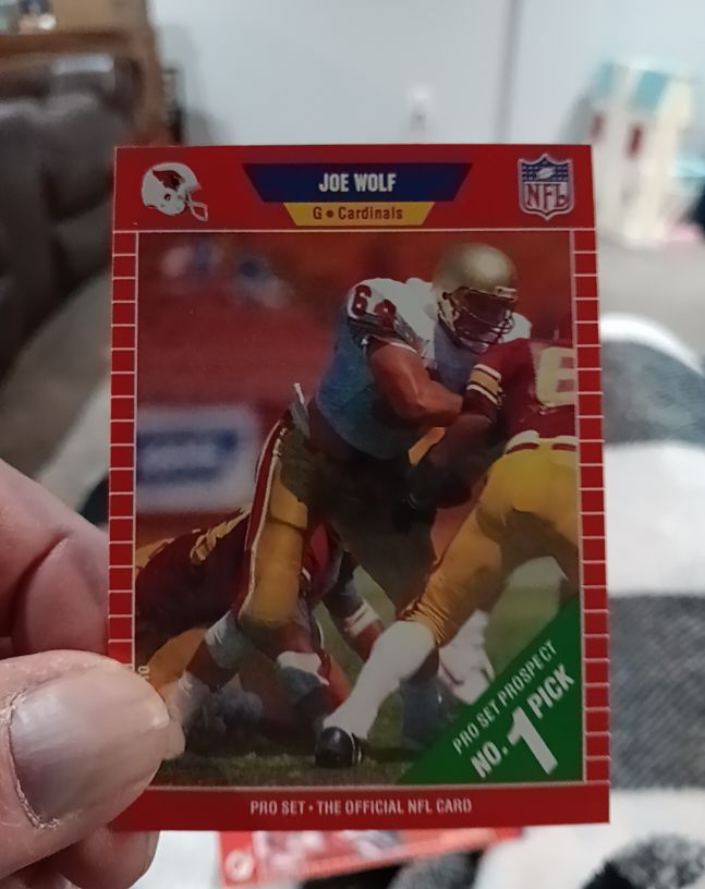 1989 Pro Set #508 Joe Wolf — front