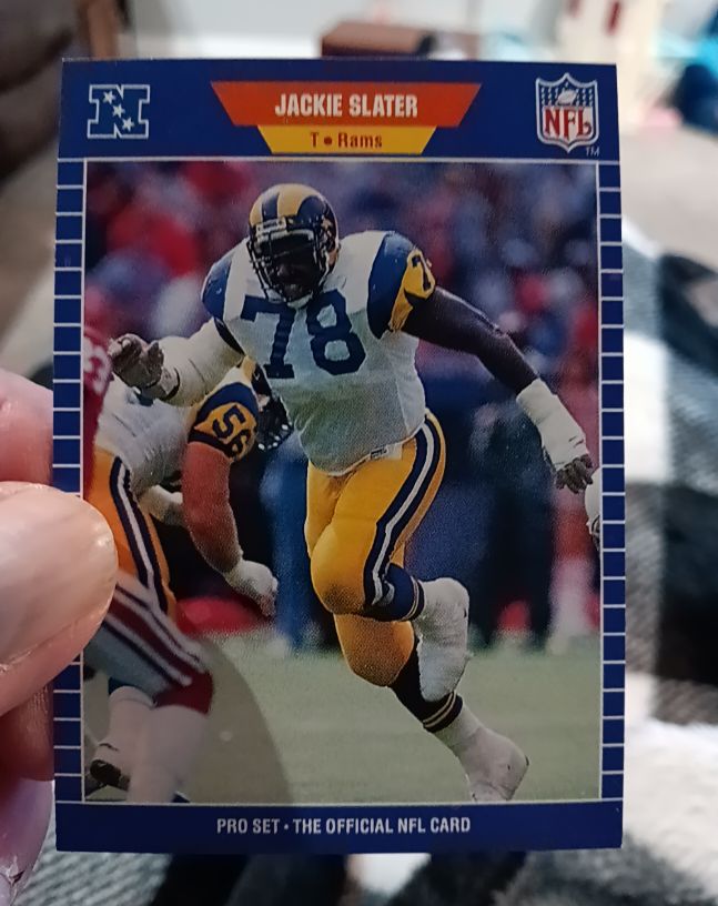 1989 Pro Set #207 Jackie Slater Los Angeles Rams — front