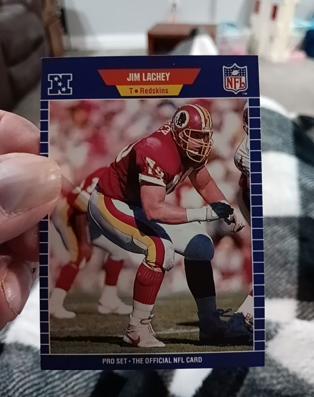 1989 Pro Set #428 Jim Lachey Washington Redskins — front