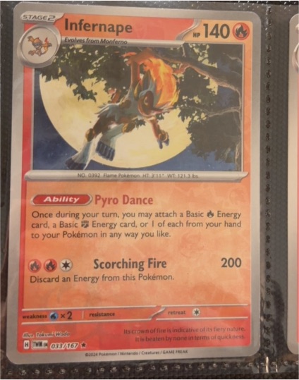 2024 Pokémon SV06: Twilight Masquerade #033 Infernape — front