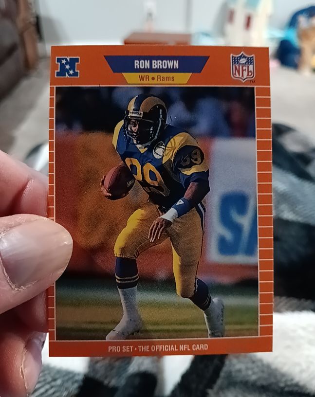 1989 Pro Set #196 Ron Brown — front