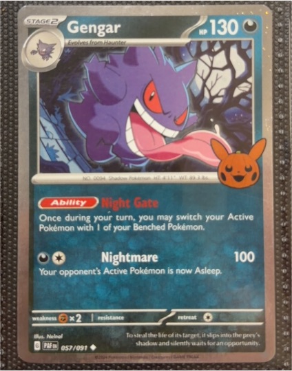 2024 Pokémon Scarlet & Violet: Paldean Fates #057 Gengar — front