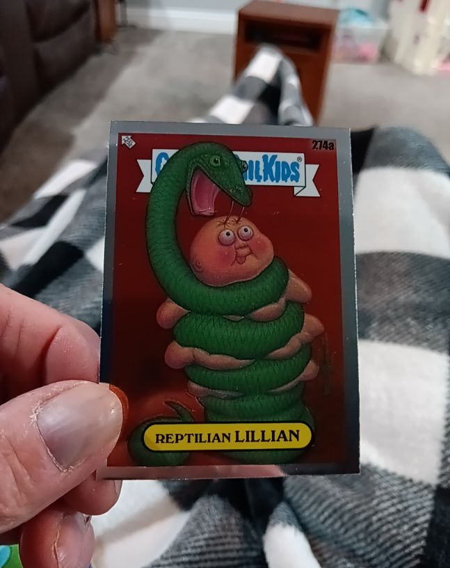 2024 Topps Chrome Garbage Pail Kids Series 7 #274a Reptilian Lillian — front