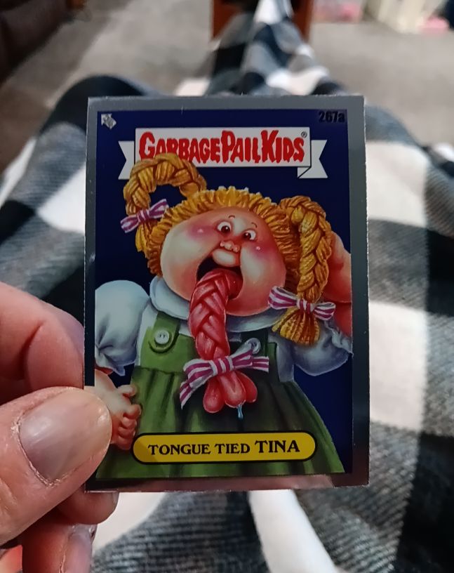 2024 Topps Chrome Garbage Pail Kids Series 7 #267a Tongue Tied Tina — front