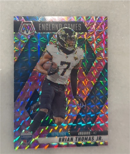 2025 Panini Mosaic England Games #256 Brian Thomas Jr. — front