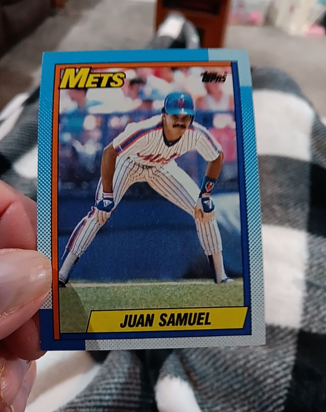 1990 Topps #85 Juan Samuel — front