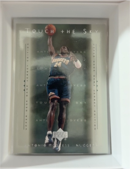 2000-01 Upper Deck Game Jersey Edition Touch the Sky #T6 Antonio McDyess — front