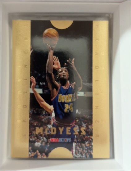 1996-97 NBA Hoops Rookie Headliners #1 Antonio McDyess — front