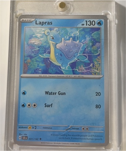 2024 Pokémon SV07: Stellar Crown #031 Lapras — front