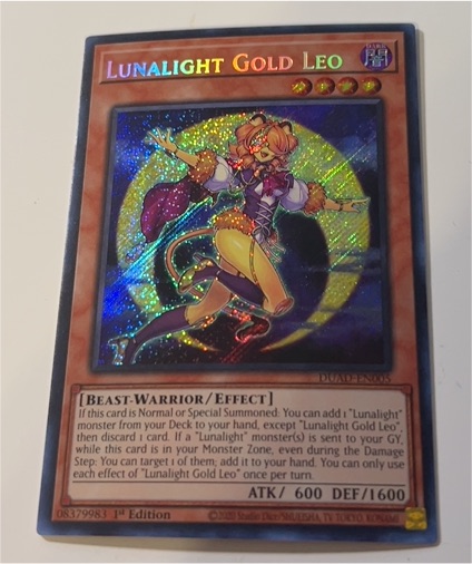 Yu-Gi-Oh! 2020 Duelist's Advance #DUAD-EN005 Lunalight Gold Leo — front