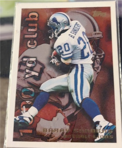 1995 Topps #1 Barry Sanders — front
