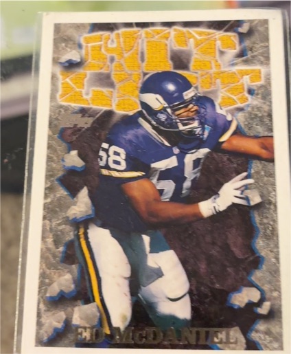 1995 Topps Hit List #7 Ed McDaniel — front
