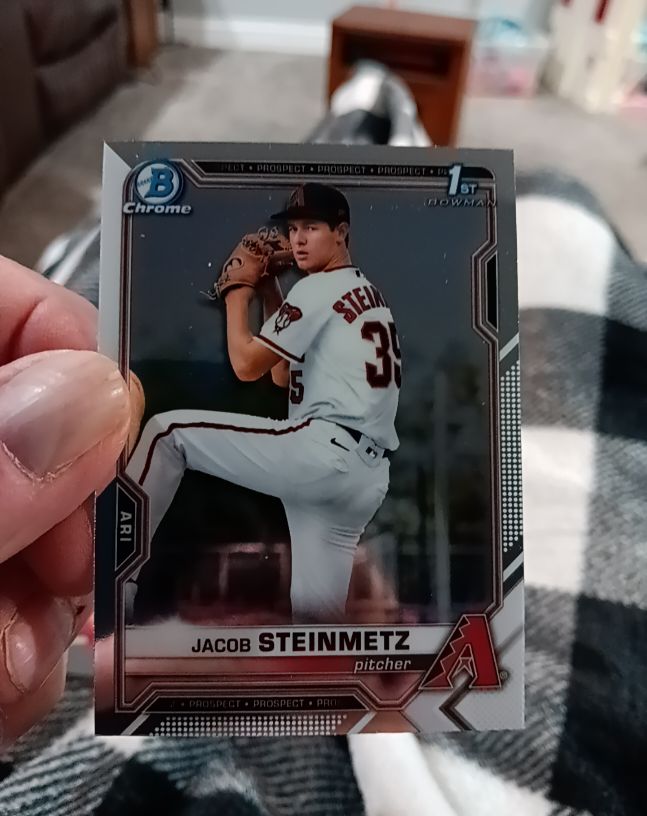 2021 Bowman Chrome Draft #BDC-83 Jacob Steinmetz — front